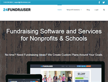 Tablet Screenshot of 24fundraiser.com